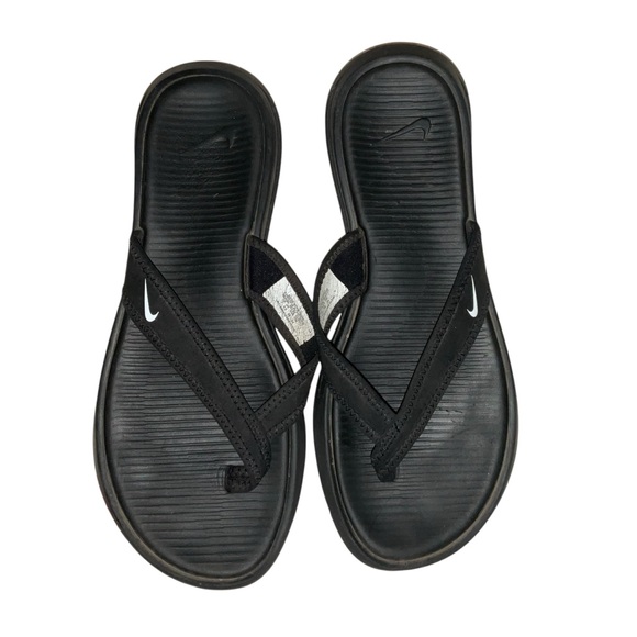 Nike Ultra Celso Thong Women's Sandal Black Size 7 - Picture 1 of 3